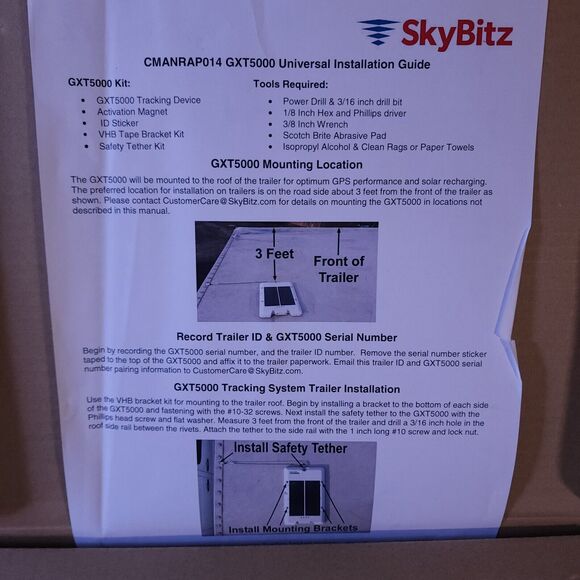 SkyBitz GXT5000 Falcon Solar Powered 3G 4G GPS Asset Management Tracking Device - Picture 3 of 6